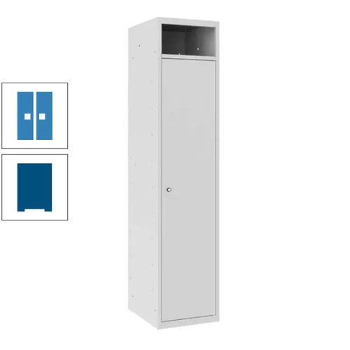 Wäschesammelschrank, Wäscheschrank, Einwurfschlitz, Zylinderschloss, 1.800 x 400 x 500 mm (HxBxT), Korpus anthrazitgrau, Front anthrazitgrau