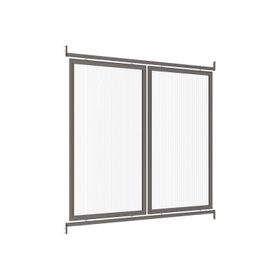 Seitenverkleidung für Grundmodell, Polycarbonat, 10 mm, Aluminiumrahmen, Farbe wählbar