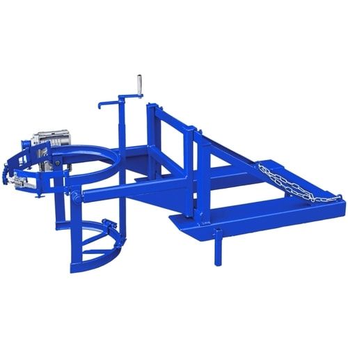 Eichinger Fasskipper für Stapler, Kippbar per Handkurbel, 200l Fässer, 360 kg, 360 Grad, 720 x 1.115 x 1.850 mm (HxBxT), Farbe anthrazitgrau