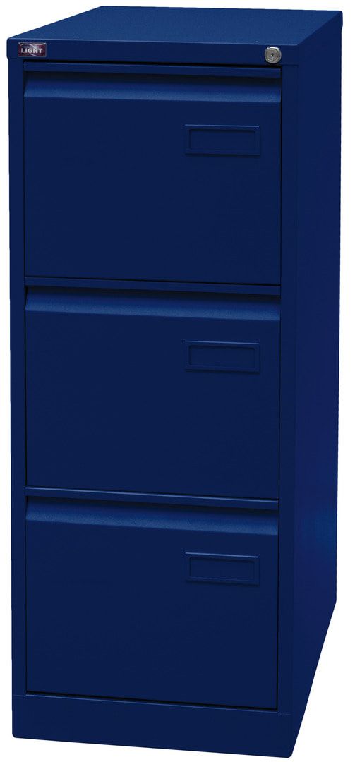 Bisley Light Hängeregistraturschrank - 2 Schubladen - einbahnig - Farbe blau