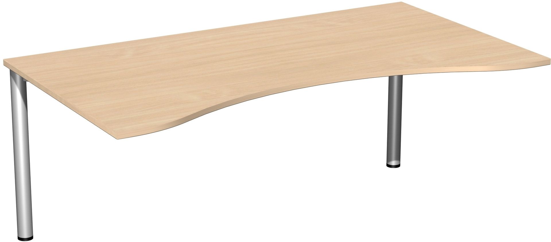 Ergo-Schreibtisch - 4-Fuß Flex - Bürotisch - 720 x 1.600 x 1.000 mm (HxBxT) - Gestell anthrazit - Ahorn