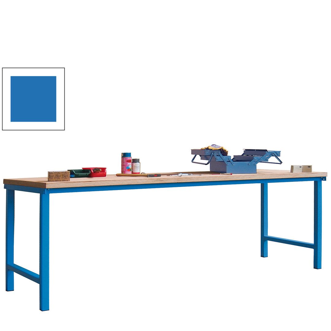 Werkbank - 900 x 2.000 x 700 mm (HxBxT) - Traglast 1.400 kg - anthrazitgrau