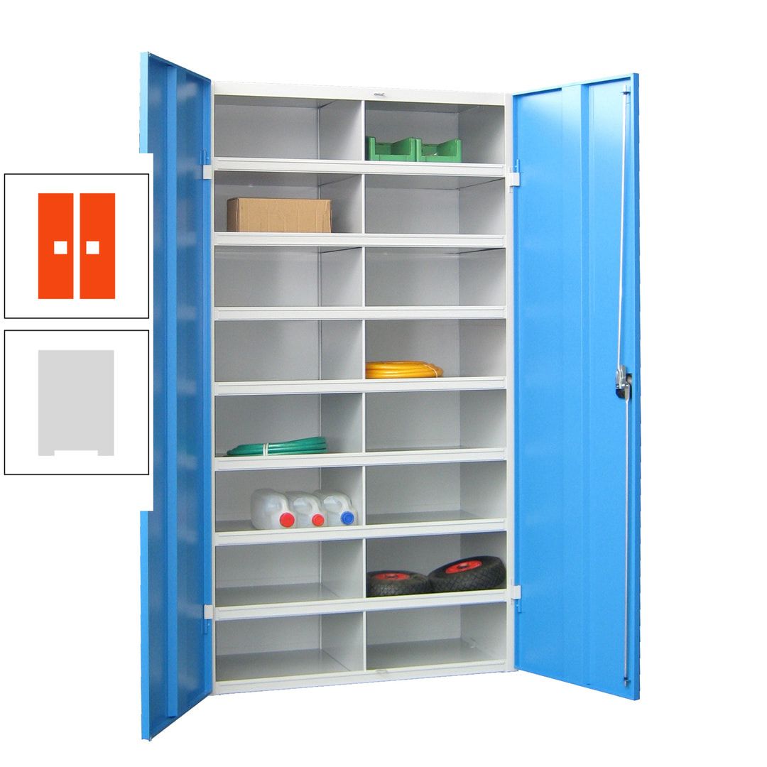 Aktenschrank - Fächerschrank - Sortierstation - 16 Fächer - Büroschrank - Dokumentenablage - 1.800 x 1.000 x 530 mm (HxBxT) - anthrazitgrau