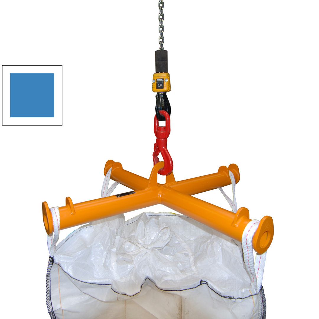 Big-Bag-Traverse für Gabelstapler und Kran - 215 x 1.095 x 1.095 mm - feuerrot