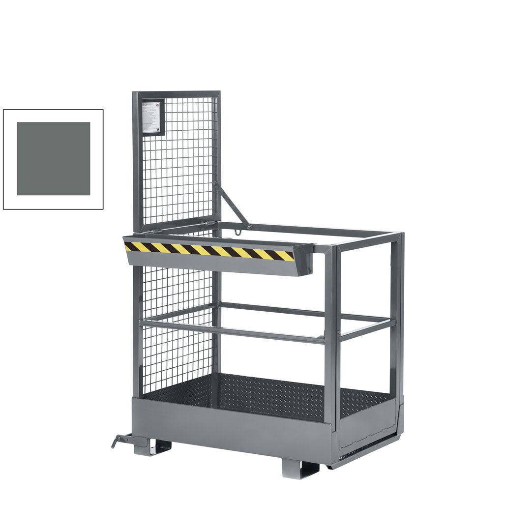 Arbeitskorb für Gabelstapler - Arbeitsbühne - Montagebühne - Staplerkorb - Traglast 300 kg - 1.910 x 800 x 1.200 mm - enzianblau