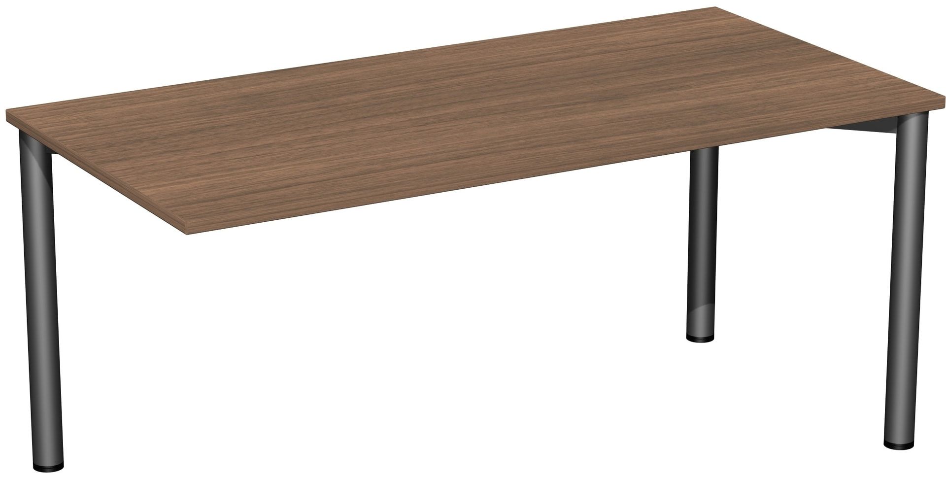 Schreibtisch - 4-Fuß Flex - Bürotisch - 720 x 1.200 x 600 mm (HxBxT) - Gestell anthrazit - Ahorn