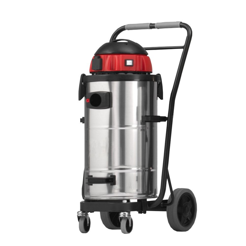 Industriesauger mit Steckdose - Kipp-Fahrgestell - Nass- Trockensauger - 1.400 W - Volumen 40 l - 900 x 580 x 550 mm (HxBxT)