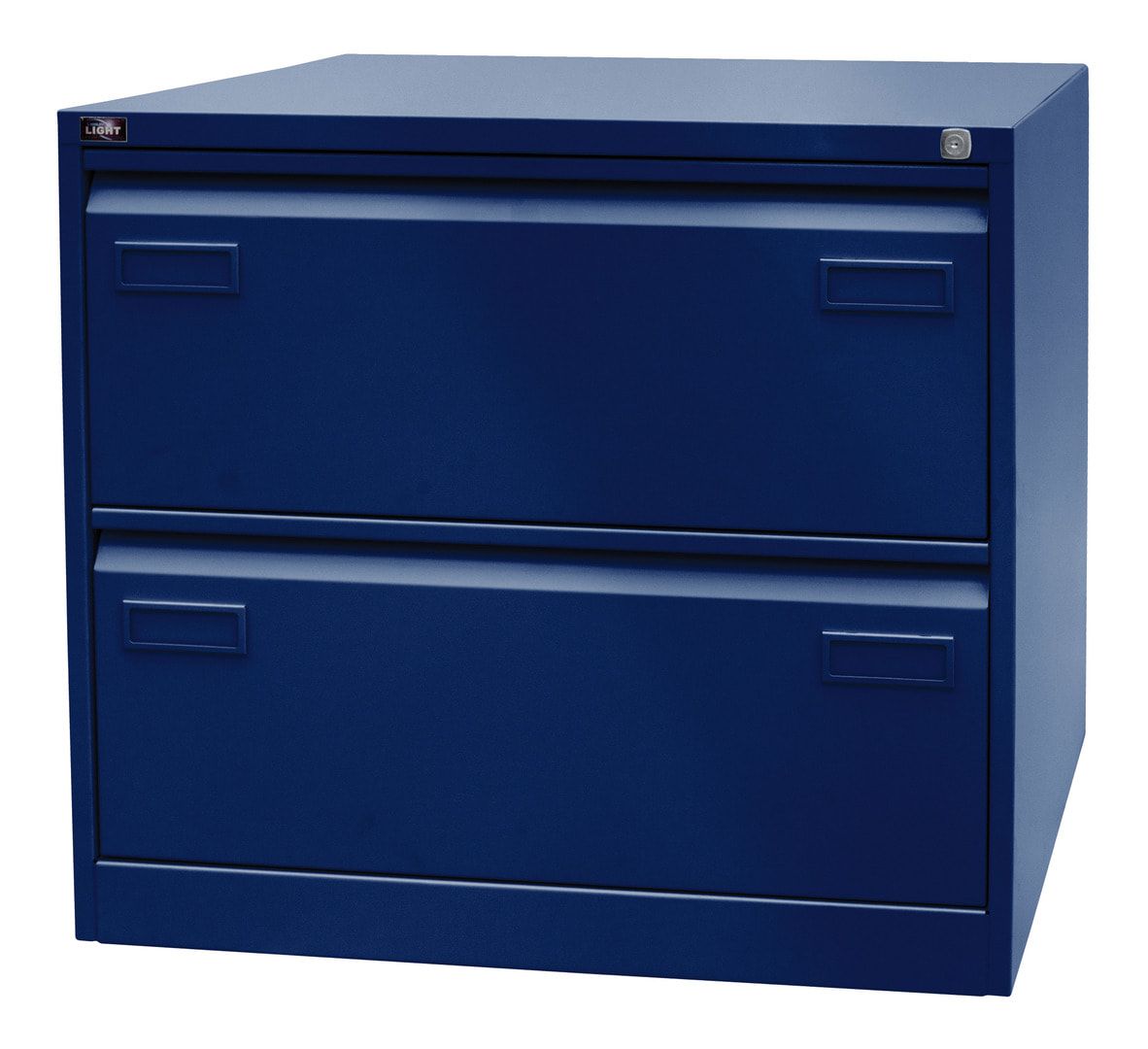 Bisley Light Hängeregistraturschrank - 2 Schubladen - doppelbahnig - Farbe blau