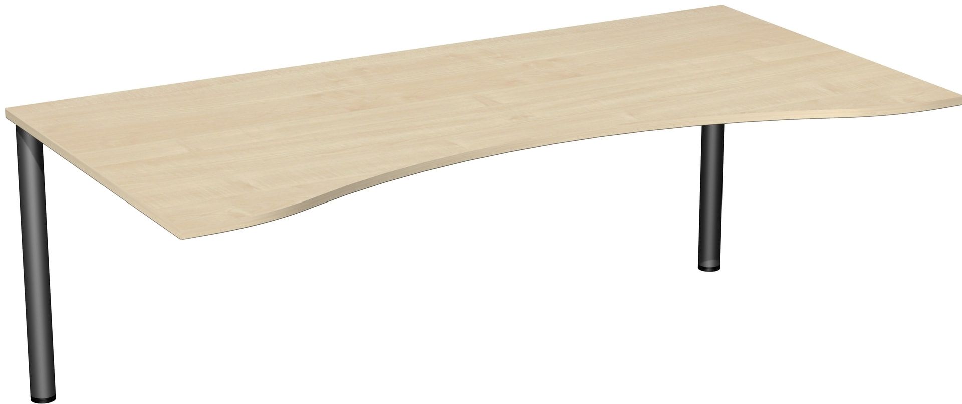 Ergo-Schreibtisch - 4-Fuß Flex - Bürotisch - 720 x 1.600 x 1.000 mm (HxBxT) - Gestell anthrazit - Ahorn