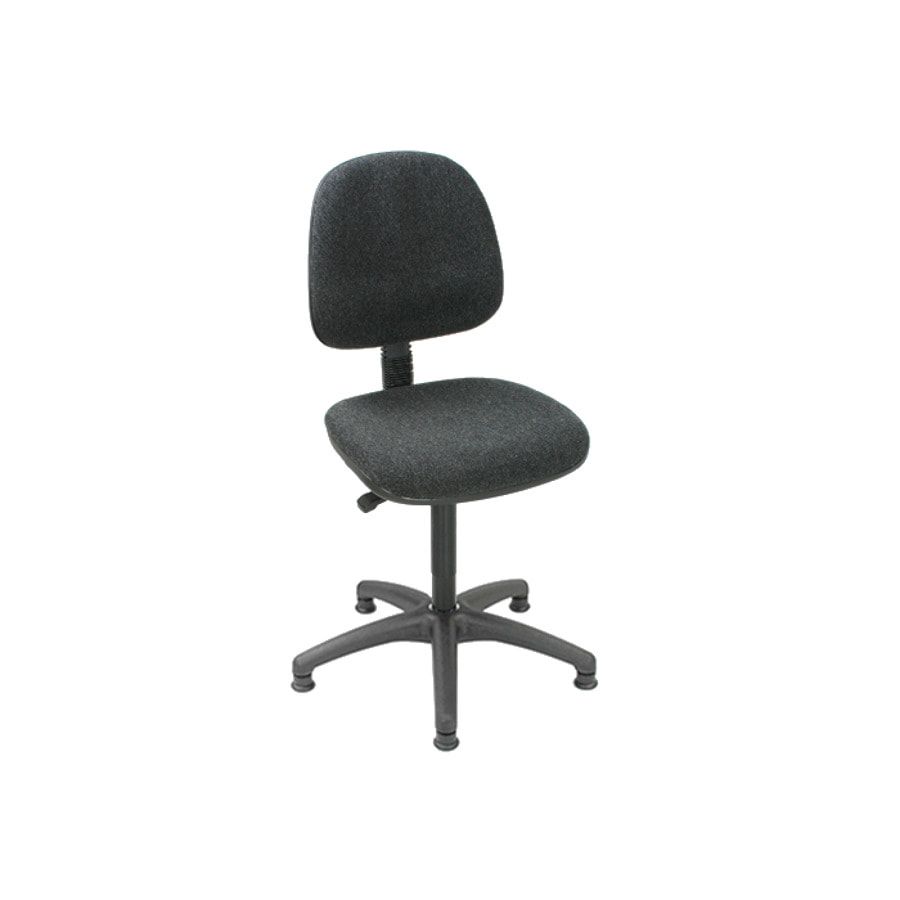 Arbeitsstuhl - Bürostuhl - Sitzhöhe 450 - 640 mm - Polster, anthrazit - Rückenlehne groß - Kunststoff-Fußkreuz mit Gleitern