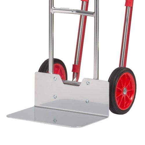 Fetra - Alukarre - 200 kg - Schaufel 480 x 300 mm (BxT) - Kunststoff-Gleitkufen - Luftbereifung