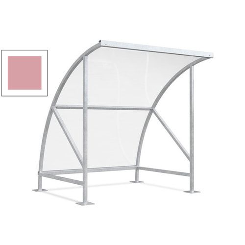 Fahrradunterstand - Fahrradgarage mit Bogendach - Stahl und Kunststoff - 2.290 x 2.090 x 2.100 mm (HxBxT) - Farbe Achatgrau