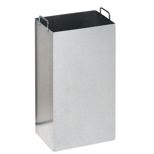 Ascher-Abfallsammler - Volumen 32 l - 760 x 310 x 220 mm (HxBxT) - Antik-silber, Struktur
