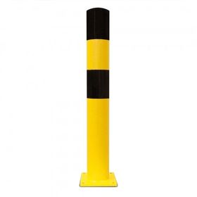 Rammschutz Poller, Anfahrschutz aus Gütestahl, zum Aufdübeln, Durchmesser wählbar, Höhe 1.200 mm, feuerverzinkt und kunststoffbeschichtet