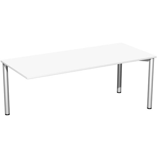 Schreibtisch - 4-Fuß Flex - Bürotisch - 720 x 1.000 x 800 mm (HxBxT) - Gestell anthrazit - Ahorn