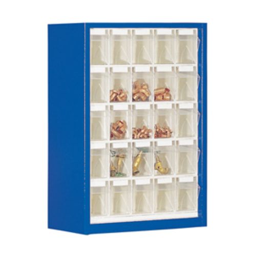 Kleinteilemagazin - Hängeschrank - 910x665x250 mm - 16 Kästen - 1 Größe - enzianblau