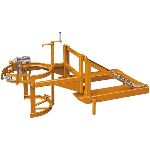 Eichinger Fasskipper für Stapler, Kippbar per Handkurbel, 200l Fässer, 360 kg, 360 Grad, 720 x 1.115 x 1.850 mm (HxBxT), Farbe anthrazitgrau