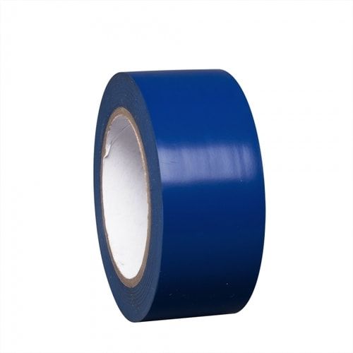 Bodenmarkiergerät, Set mit 2 Kleberollen, Markierfarbe blau, Schneidmesser und Schlagschnur, 50 mm Markierwagen, Wegemarkierungen, Markierungsgerät