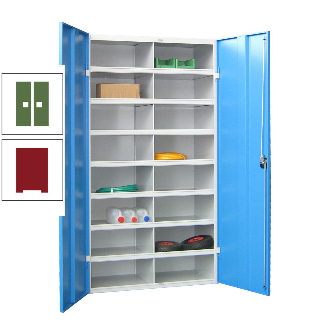 Aktenschrank - Fächerschrank - Sortierstation - 16 Fächer - Büroschrank - Dokumentenablage - 1.800 x 1.000 x 530 mm (HxBxT) - anthrazitgrau