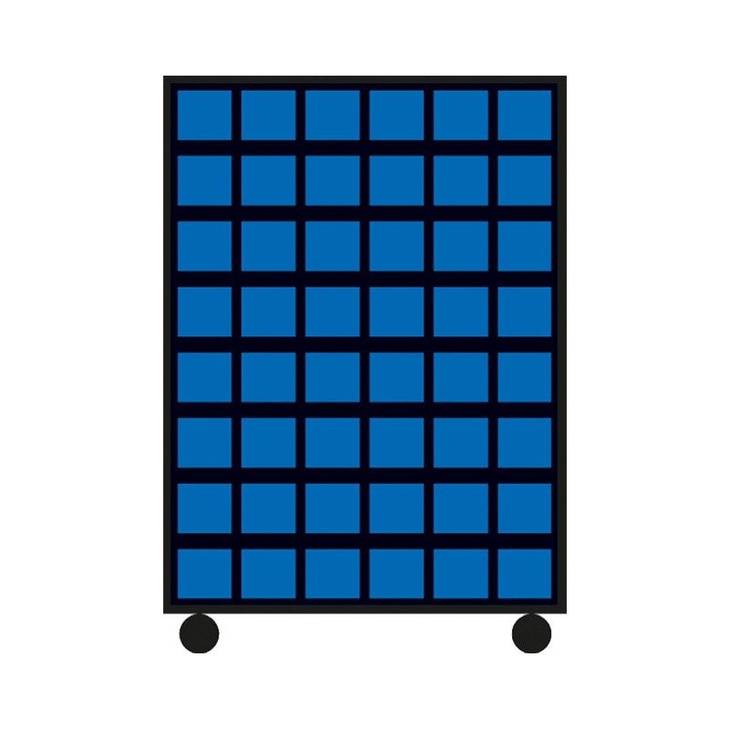 Mobiles Regal mit Sichtlagerkästen beidseitig - 138 Kästen - flexibles Stecksystem, robust und kippsicher - 1.450 x 1.010 x 540 mm (HxBxT)