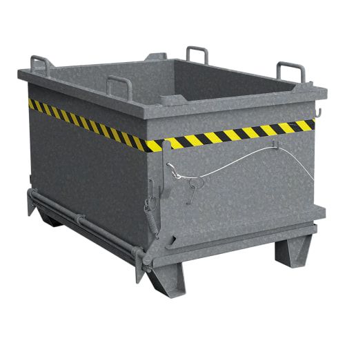 Eichinger Klappbodenbehälter, 1.000 Liter, stapelbar, Traglast 2.000 kg, Maße 1.070 x 1.000 x 1.330 mm (HxBxT), Farbe anthrazitgrau