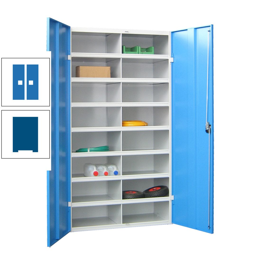 Aktenschrank - Fächerschrank - Sortierstation - 16 Fächer - Büroschrank - Dokumentenablage - 1.800 x 1.000 x 530 mm (HxBxT) - anthrazitgrau