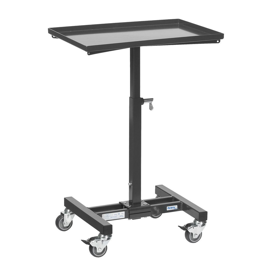 Fetra - fahrbarer Materialständer - 150 kg - 524 bis 774 mm höhenverstellbar - brillantblau