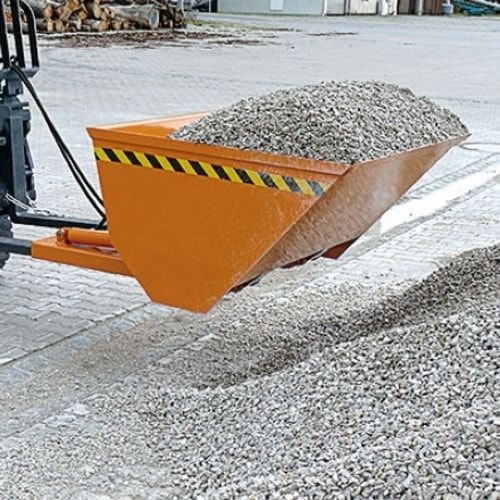 Eichinger Stapler-Schaufel, hydraulisch, Volumen 1.000 l, Traglast 2.000 kg, Maße 820 x 1.830 x 1.865 mm, Farbe anthrazitgrau (RAL 7016)