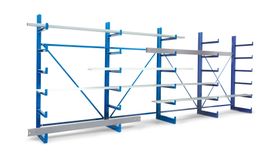 Einseitiges Kragarmregal - 200 kg - 2.000 x 1.250 x 600 mm - einseitig