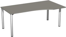 Eckschreibtisch - Ecke rechts - 4-Fuß Flex -Bürotisch - 720 x 1.000 mm (HxT)