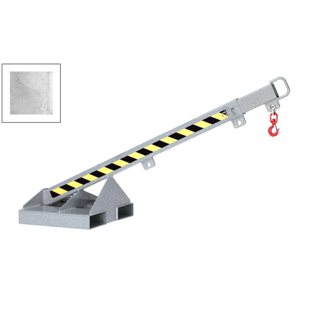 Lastarm - teleskopierbar, Neigung 25 Grad - Länge 1.650 mm - Traglast 175 - 1.000 kg - enzianblau
