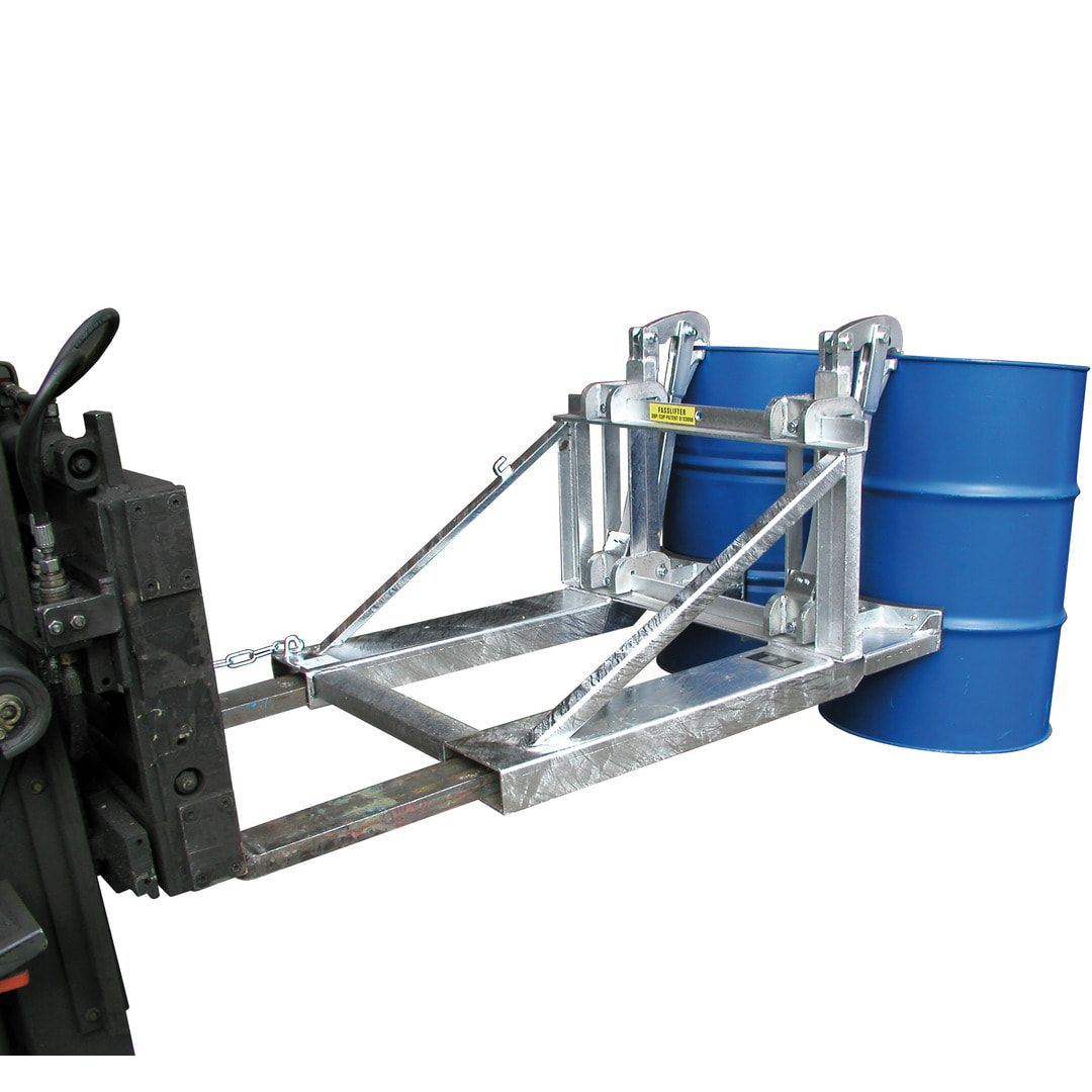 BAUER Fasslifter - 1 x 200/220-l-Fass - feuerrot