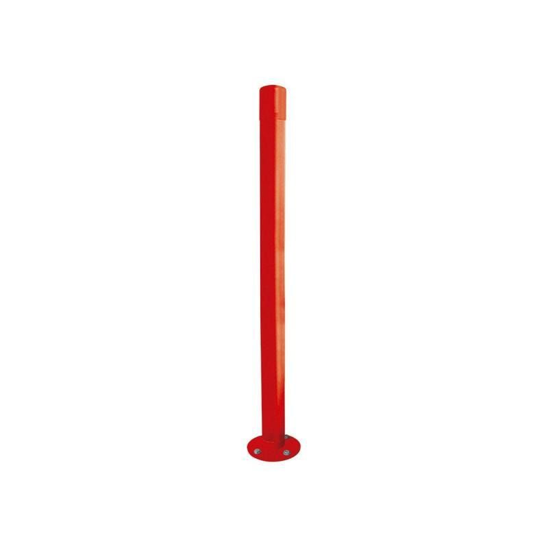 Neigbarer Pfosten mit Bogenkopf - 76 x 1.000 mm (DxH) - Farbe enzianblau - Pfosten mit Gelenk - beweglicher Pfosten