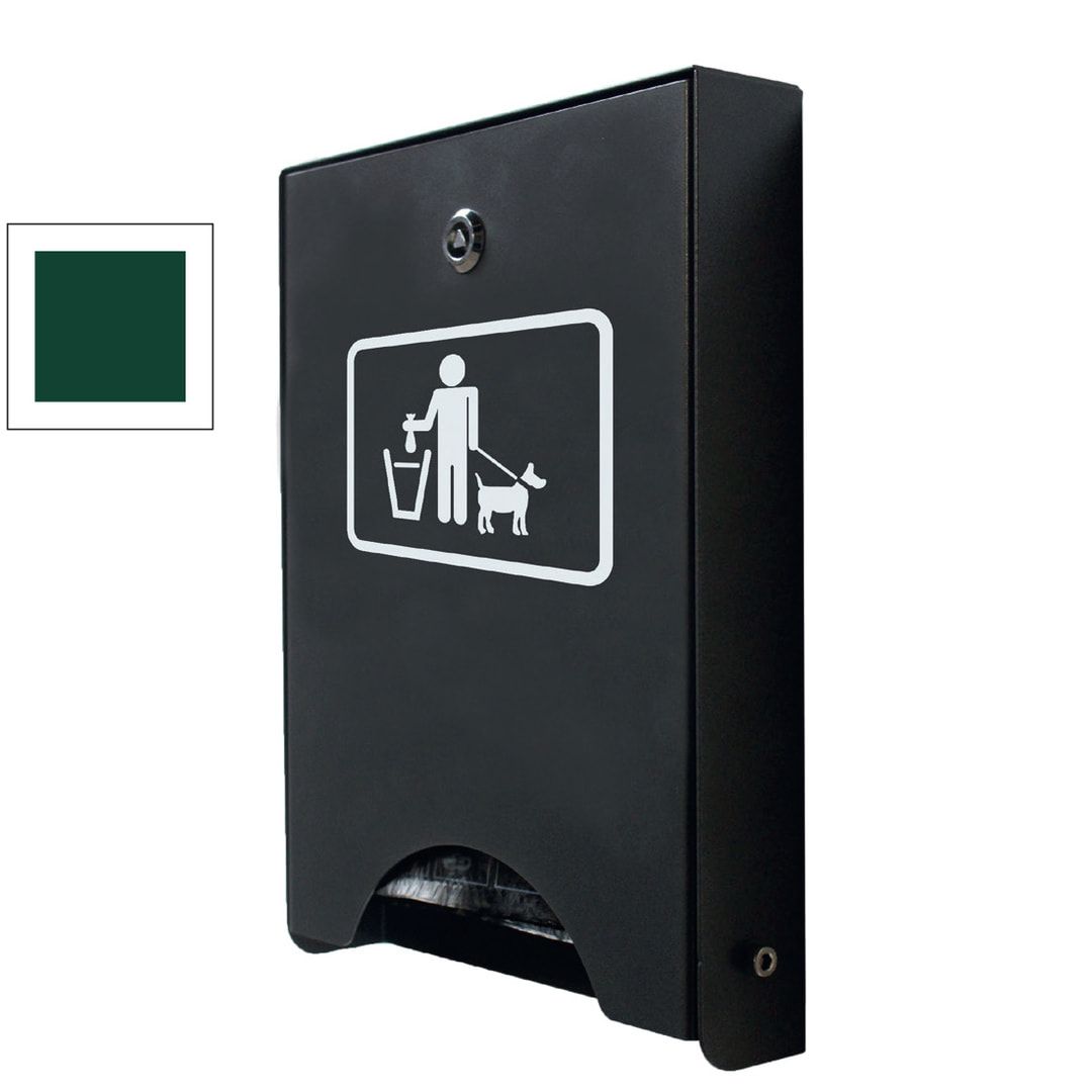 Hundetoilette - für 450 Beutel - Wand- oder Pfostenbefestigung - anthrazitgrau