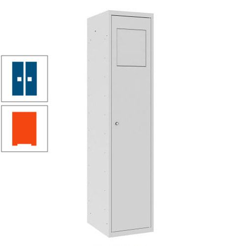 Wäschesammelschrank, Wäscheschrank, Einwurfklappe, Beutelhalter, 1.800 x 400 x 500 mm (HxBxT), Korpus anthrazitgrau, Front anthrazitgrau