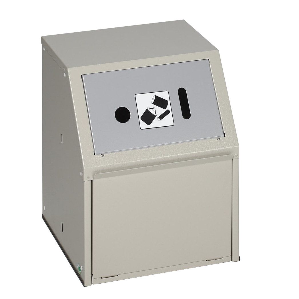 Wertstoffsammelgerät - fahrbar - 39 l - 800 x 400 x 400 mm (H x B x T) - Korpus kieselgrau - Einwurfklappe anthrazit - Abfallbehälter