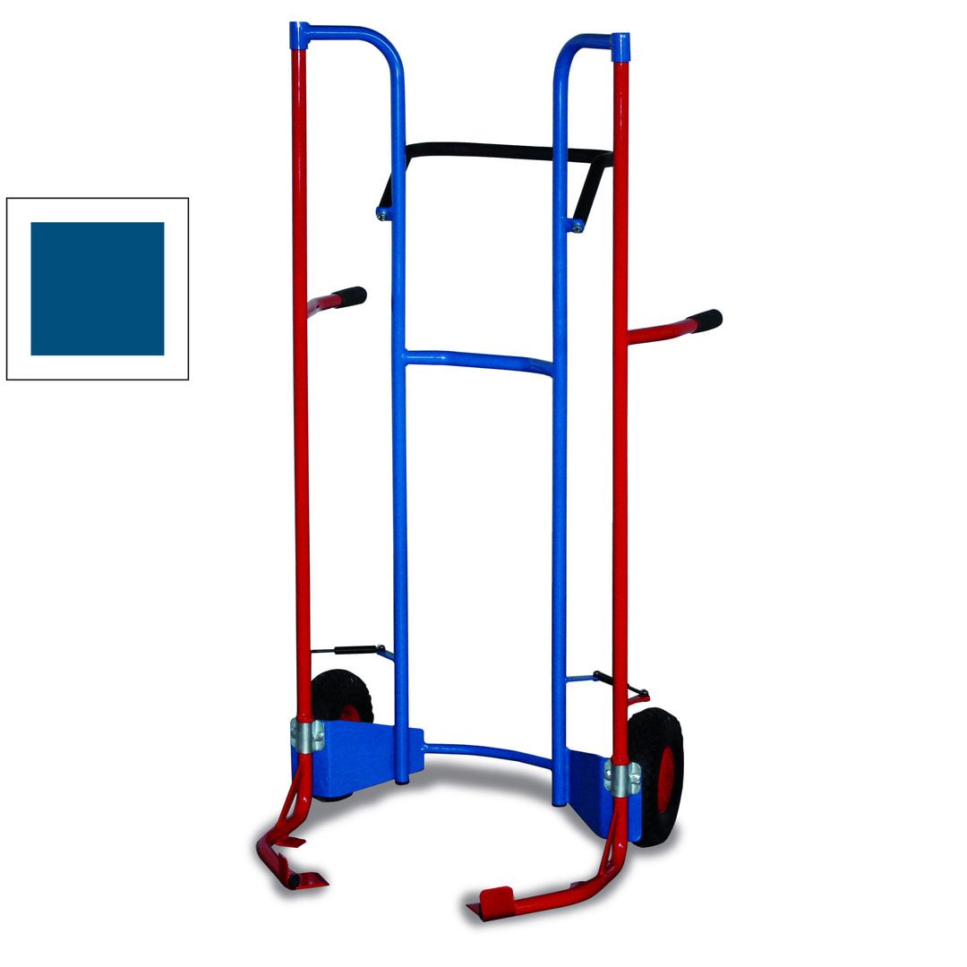 Reifenkarre - Traglast 200 kg - 1.150 x 695 x 705 mm (HxBxT) - Luftbereifung - enzianblau