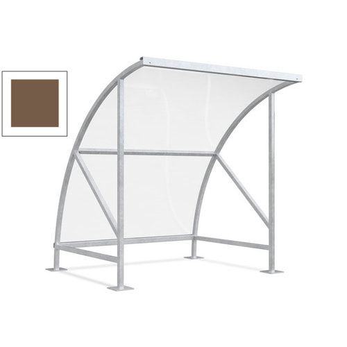 Fahrradunterstand - Fahrradgarage mit Bogendach - Stahl und Kunststoff - 2.290 x 2.090 x 2.100 mm (HxBxT) - Farbe Achatgrau