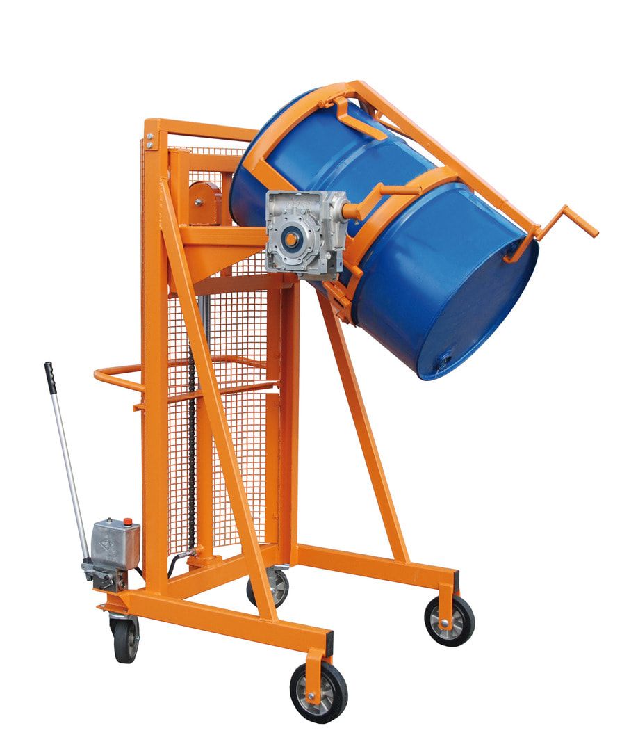 Fassheber - hydraulisch - Tragkraft 350 kg - Hubhöhe 1.100 mm - feuerverzinkt