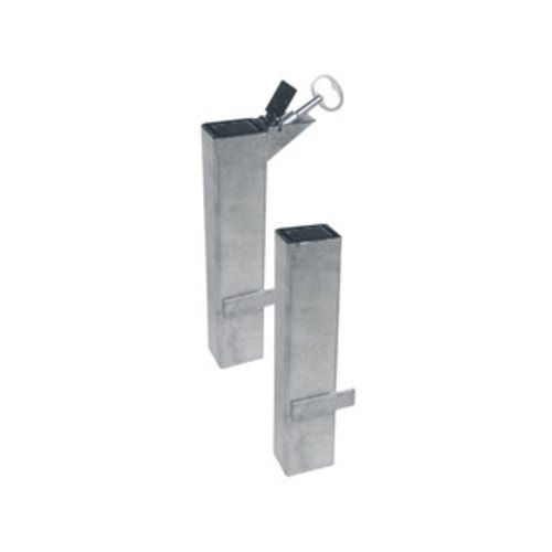 Bodenhülse rechteckig, 50 x 30 mm (BxT), feuerverzinkt, verriegelbar