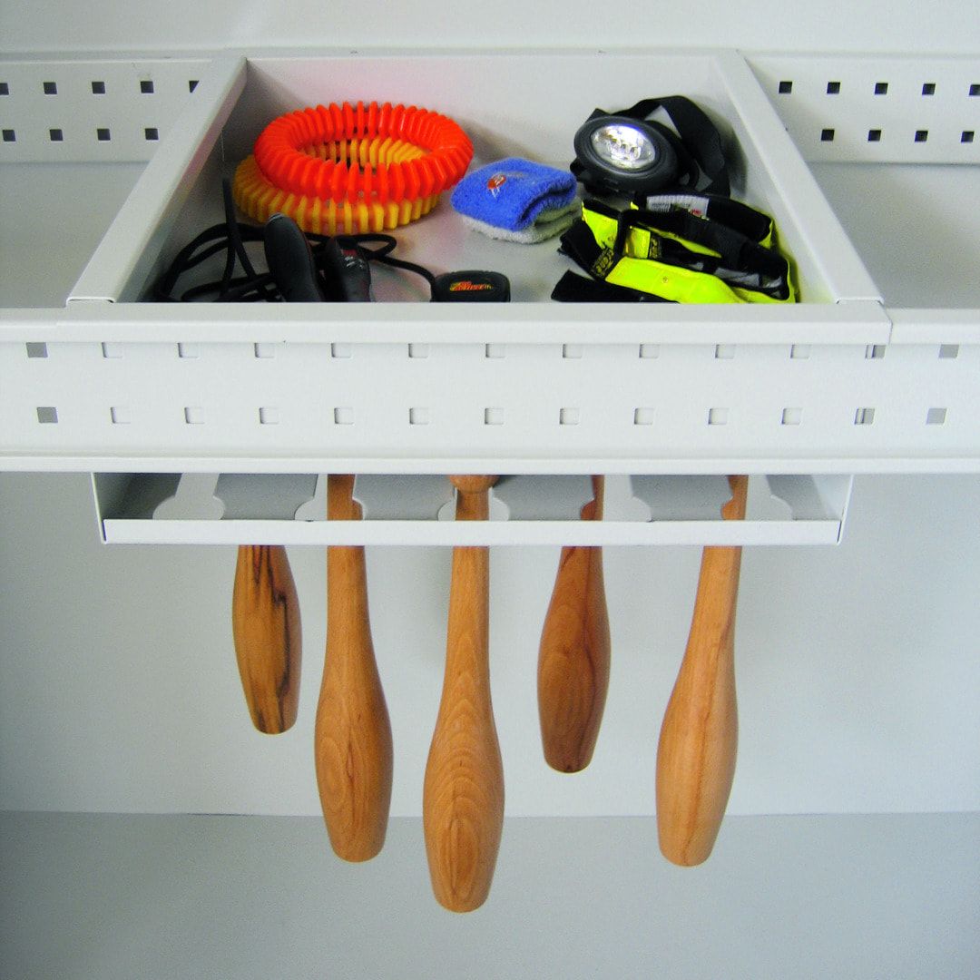 Sportschrank - Vollblechtüren - Variante 1 - 1.950x1.200x500 mm (HxBxT) - anthrazitgrau