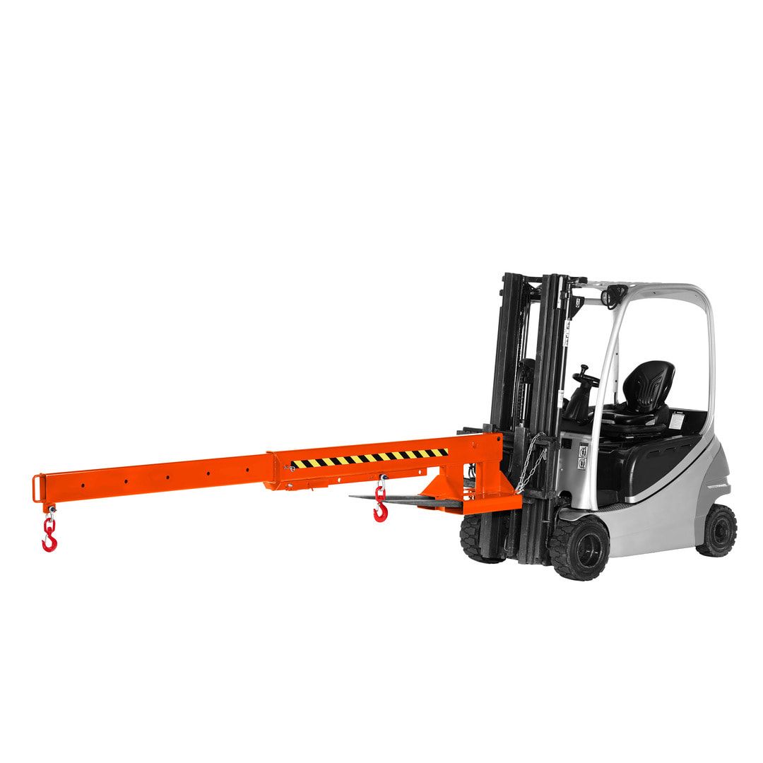 Kranarm für Gabelstapler - max. Traglast 5.000 kg - Länge 2.220 - 3.720 mm - anthrazitgrau