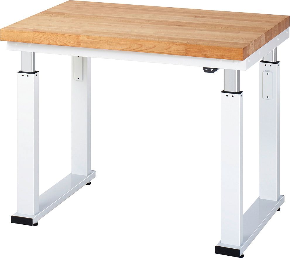 Arbeitstisch - elektrisch höhenverstellbar 740 - 1.140 mm - 1.000 x 700 mm (BxT) - Traglast 600 kg - Buche