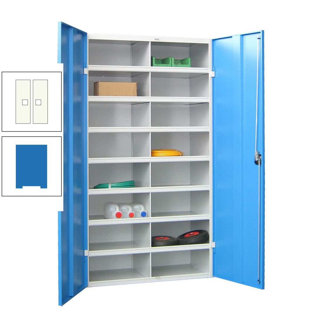 Aktenschrank - Fächerschrank - Sortierstation - 16 Fächer - Büroschrank - Dokumentenablage - 1.800 x 1.000 x 530 mm (HxBxT) - anthrazitgrau