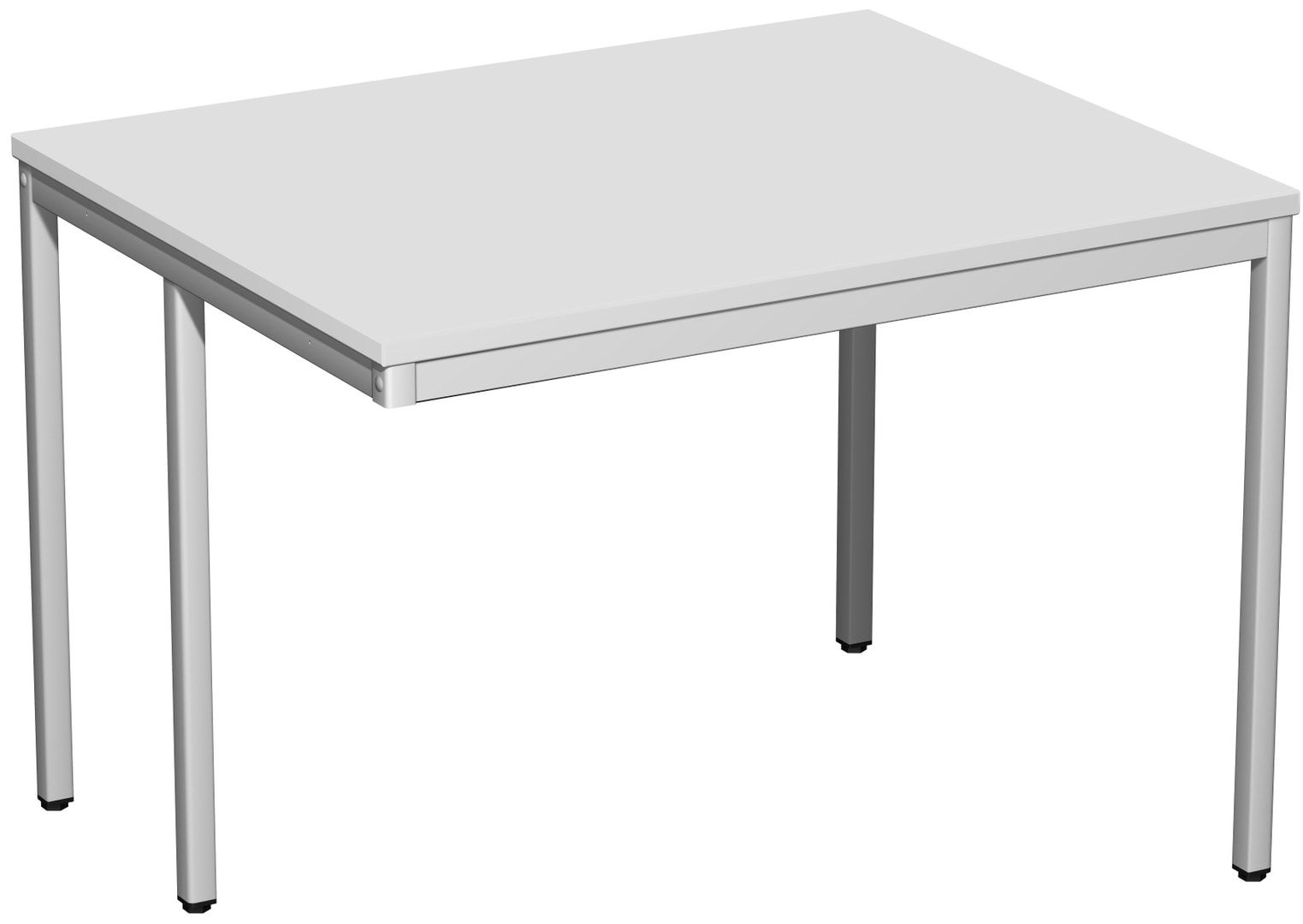 Schreibtisch - 4-Fuß Eco - Bürotisch - 720 x 1.000 x 800 mm (HxBxT) - Gestell lichtgrau - Ahorn