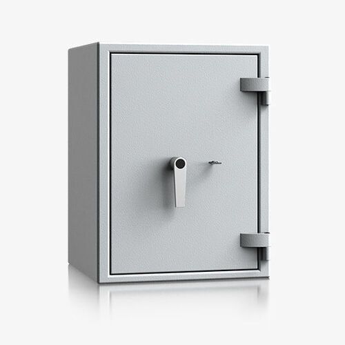 Dokumentensafe, Aktentresor, Geldschrank, Möbeltresor, VdS B S2, 60 Min feuerfest, Tür 1-flügelig, 380 x 463 x 427 mm (HxBxT), Farbe lichtgrau