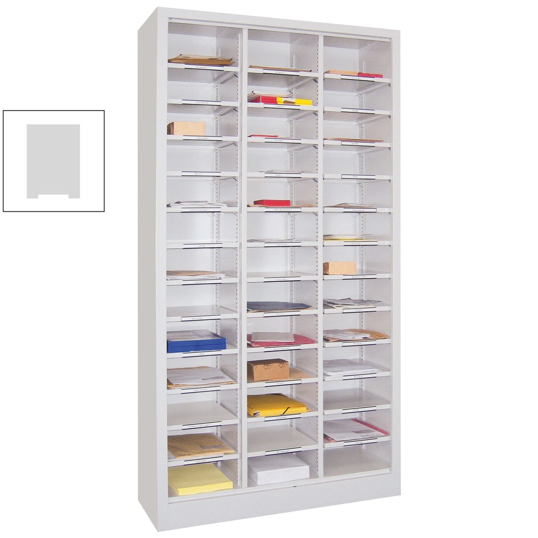 Aktenregal - Dokumentenablage - Sortierstation - Ordnungsregal - 39 Fächer - Büroregal - 1.950 x 1.000 x 400 mm (HxBxT) - anthrazitgrau