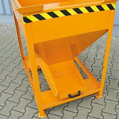 Eichinger Silobehälter, für Stapler und Kran, 300 Liter, Auslass, Dosier-Schiebeklappe, stapelbar, 1.190 x 850 x 1.100 mm (HxBxT), Farbe anthrazitgrau