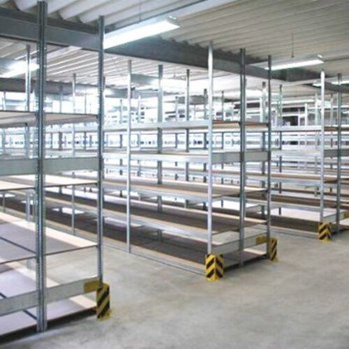 Fachbodenregal mit Tiefenriegel - 350 kg - 2.500 x 875 x 526 mm (HxBxT) - Anbauregal - 6 Böden - enzianblau - Lagerregal - Steckregal BERT