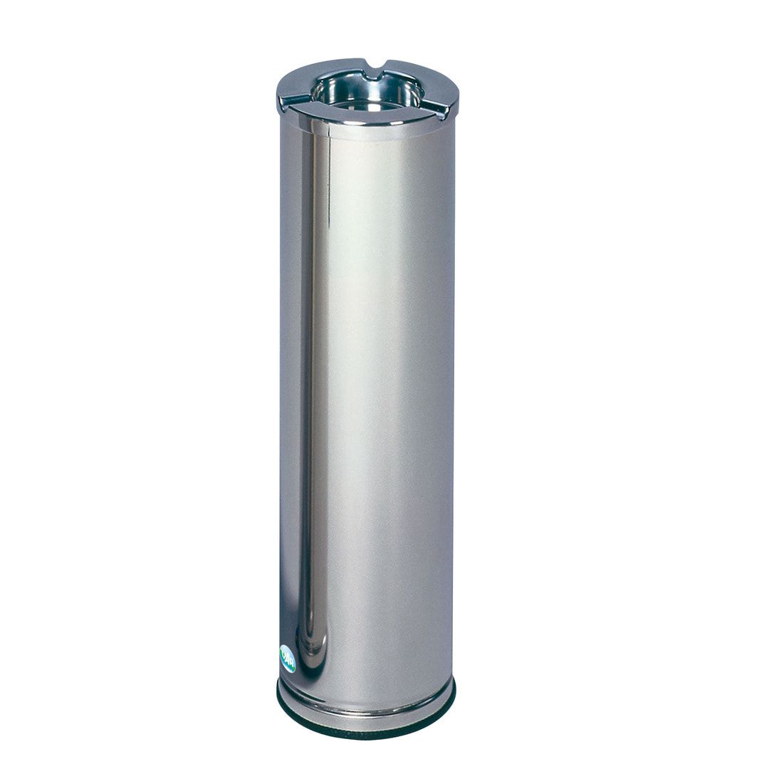 Standaschenbecher, Stehascher, Standascher, 660 mm Höhe, 200 mm Durchmesser, Aschenbecher, Ascher, Antik-silber